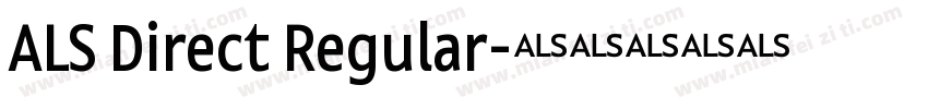 ALS Direct Regular字体转换